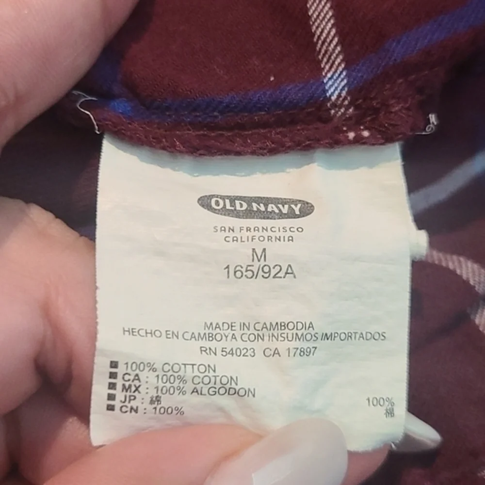 [Old Navy] Flannel Button down shirt - Size M